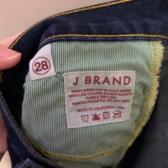 J Brand Skinny Ankle Jeans Size 28 Dark Wash - Picture 4 of 6